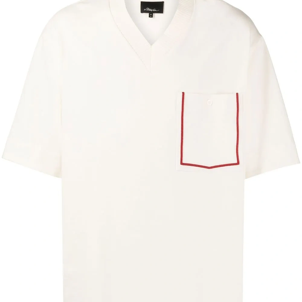 Футболка с контрастной отделкой