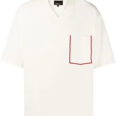 Футболка с контрастной отделкой