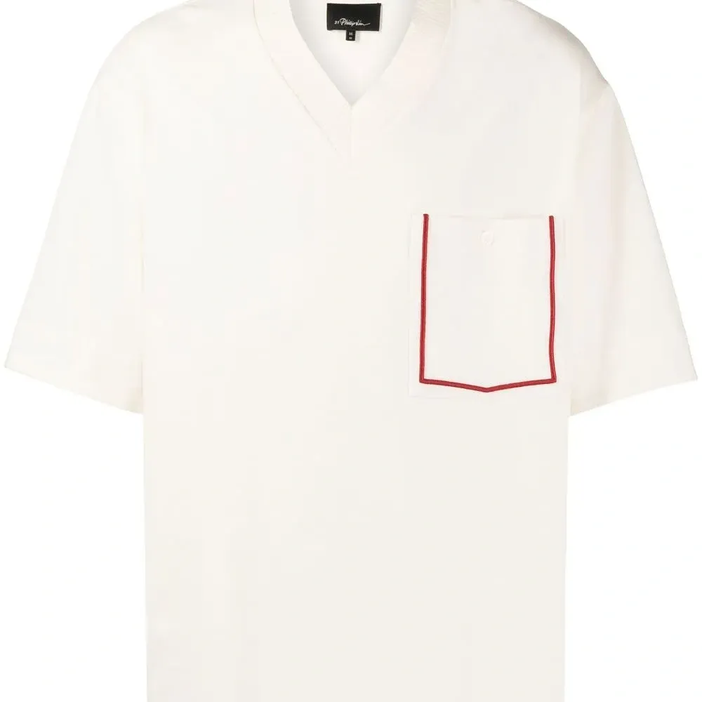 Футболка с контрастной отделкой