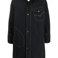 джинсовое пальто с аппликацией