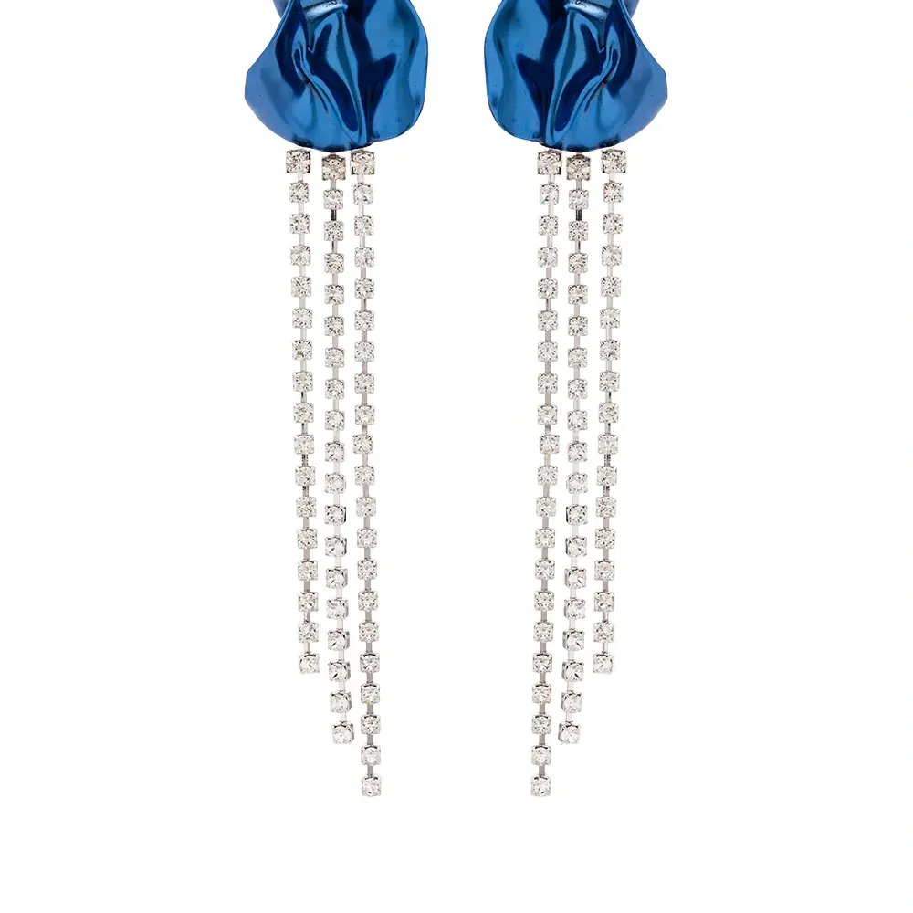 серьги-подвески Georgia с кристаллами