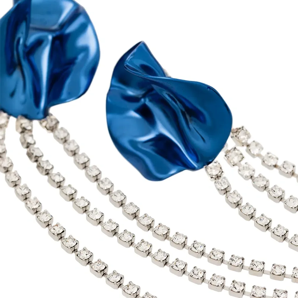 серьги-подвески Georgia с кристаллами