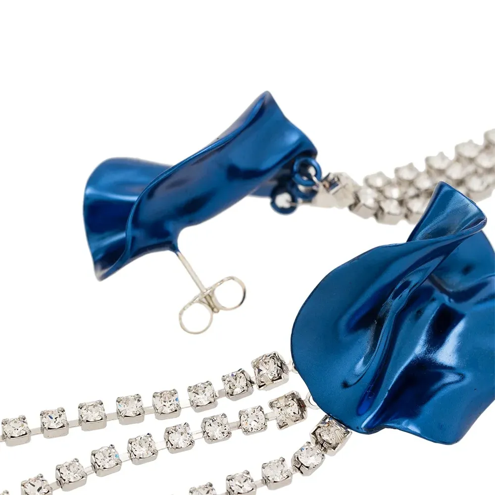 серьги-подвески Georgia с кристаллами