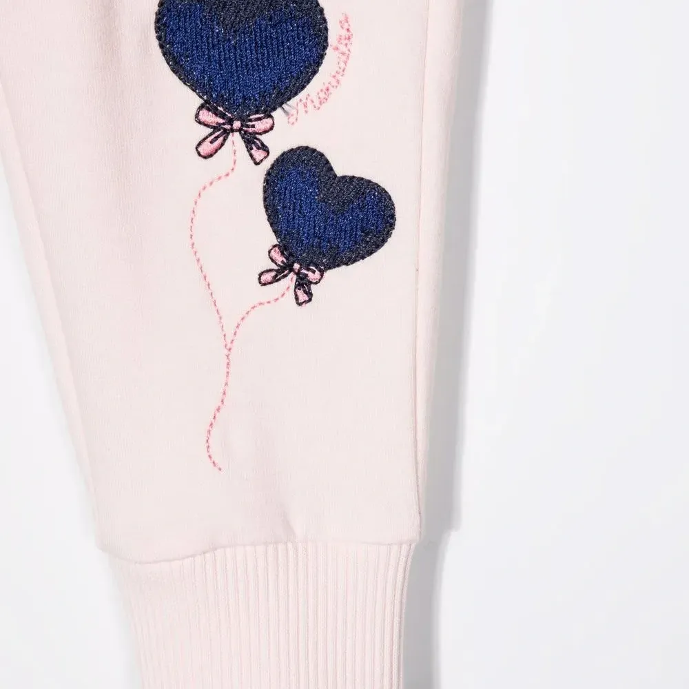 спортивные брюки с вышитым логотипом