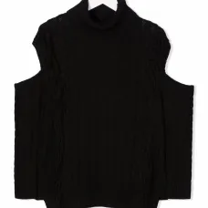 Вязаный топ с бахромой