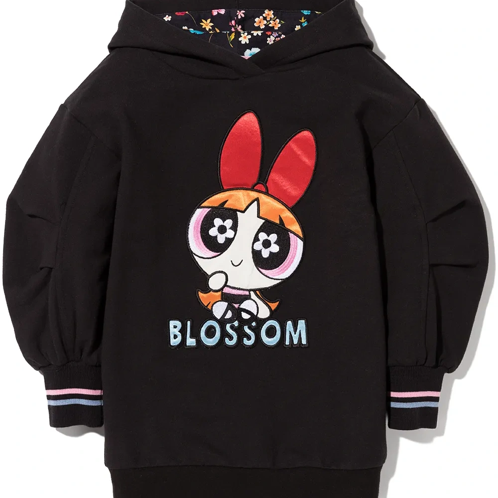 платье-толстовка с принтом