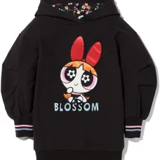 платье-толстовка с принтом