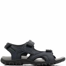 Сандалии с тисненым логотипом