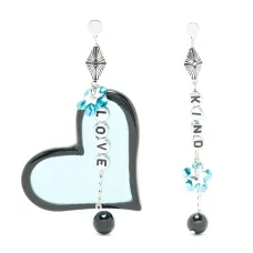 Серьги-подвески Kind Love с бусинами