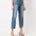 укороченные джинсы средней посадки
