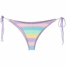 Полосатые плавки бикини Marielle в технике кроше