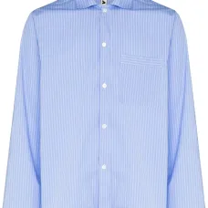 Пижамная рубашка в тонкую полоску Пижамная рубашка в тонкую полоску