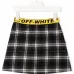 клетчатая мини-юбка с логотипом