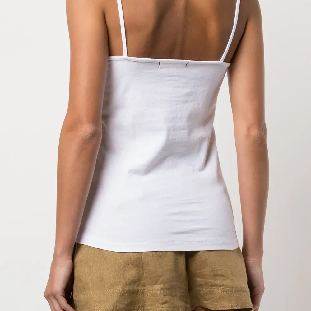 Топ на бретелях с квадратным вырезом