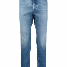 Прямые джинсы с лампасами Прямые джинсы с лампасами