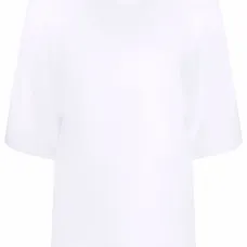 Футболка с высоким воротником и логотипом