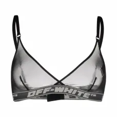 Бюстгальтер с треугольными чашками и логотипом Бюстгальтер с треугольными чашками и логотипом