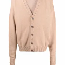 Кардиган вязки интарсия с логотипом