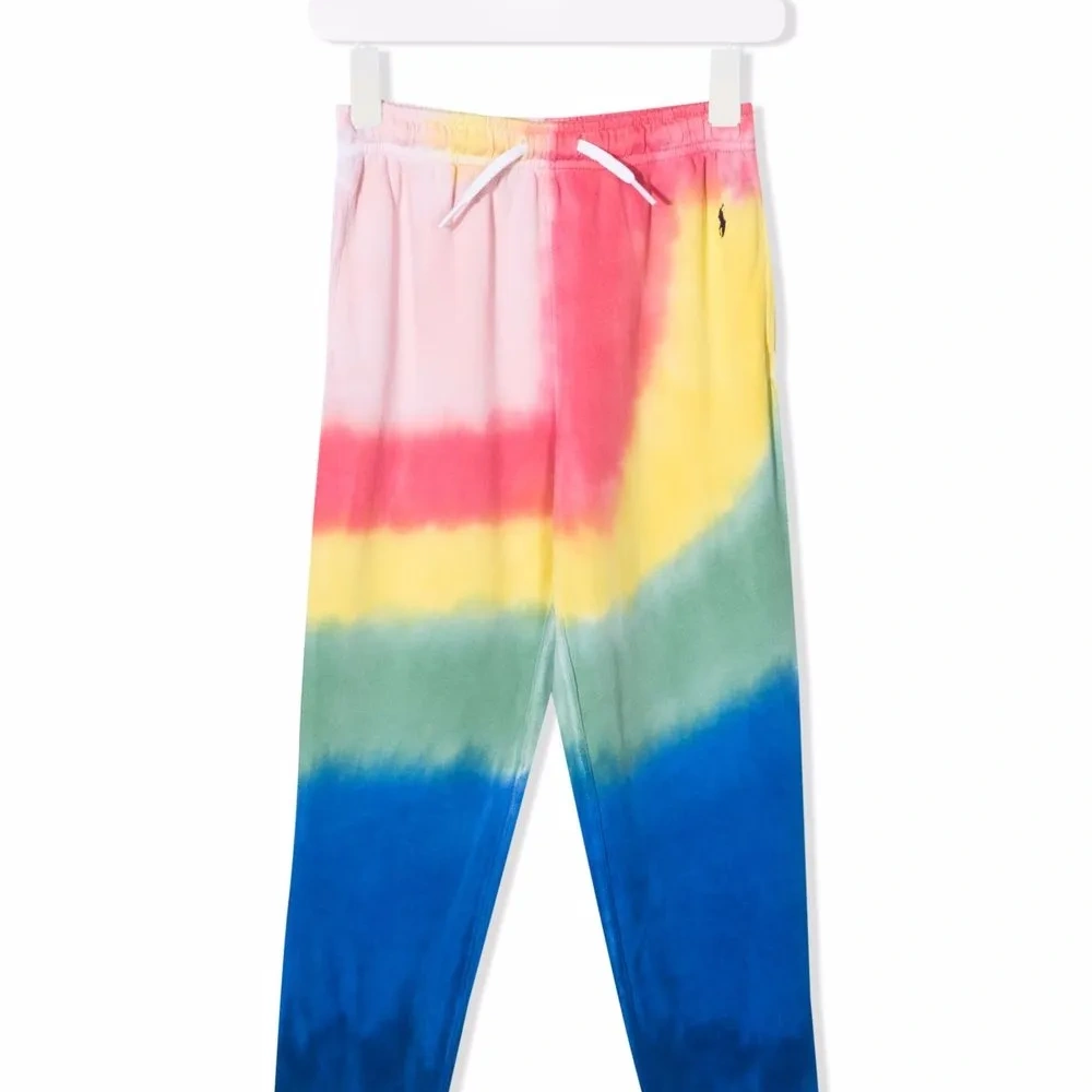 спортивные брюки с принтом тай-дай