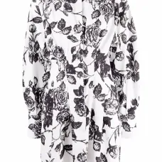 Платье-рубашка с цветочным принтом