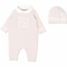 Комплект из ромпера и шапки с логотипом FF
