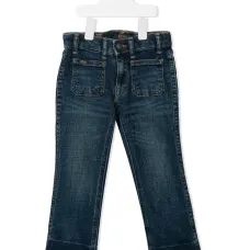 Расклешенные джинсы кроя слим