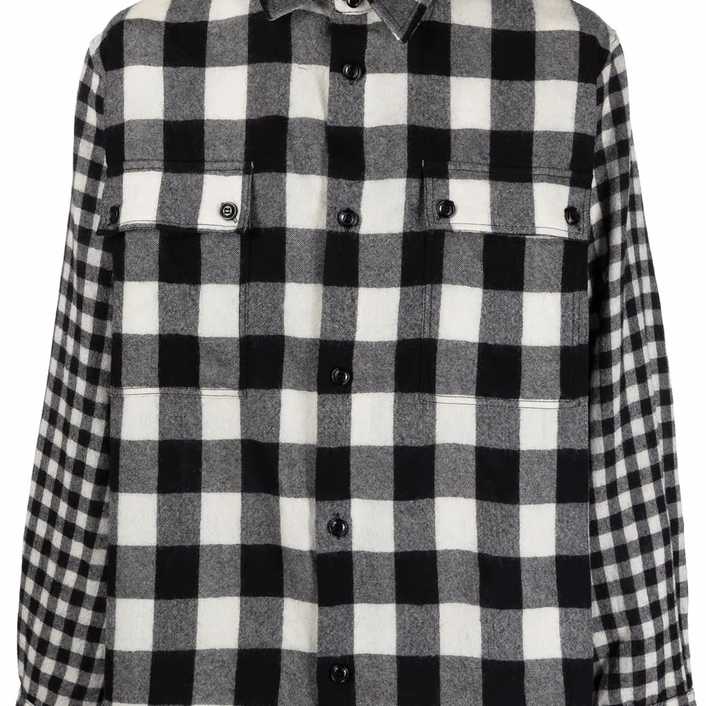 Шерстяная рубашка в клетку