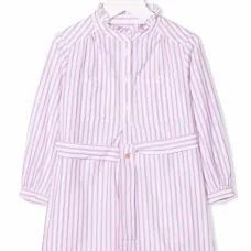 Платье-рубашка в полоску