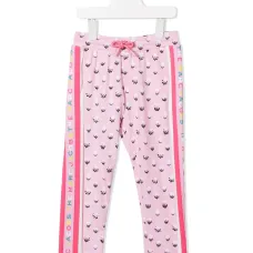 спортивные брюки с абстрактным принтом