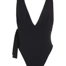 Купальник со сборками и V-образным вырезом Купальник со сборками и V-образным вырезом