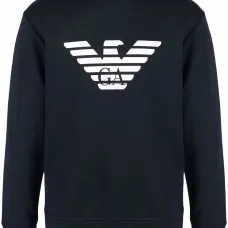 Толстовка с круглым вырезом и логотипом