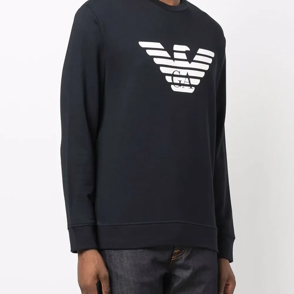 Толстовка с круглым вырезом и логотипом Толстовка с круглым вырезом и логотипом