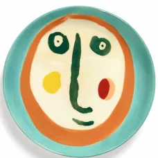 Тарелка Feast Face 2 с абстрактным принтом