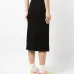 Юбка миди с вышитым логотипом