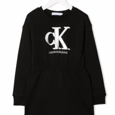 платье-свитер с логотипом