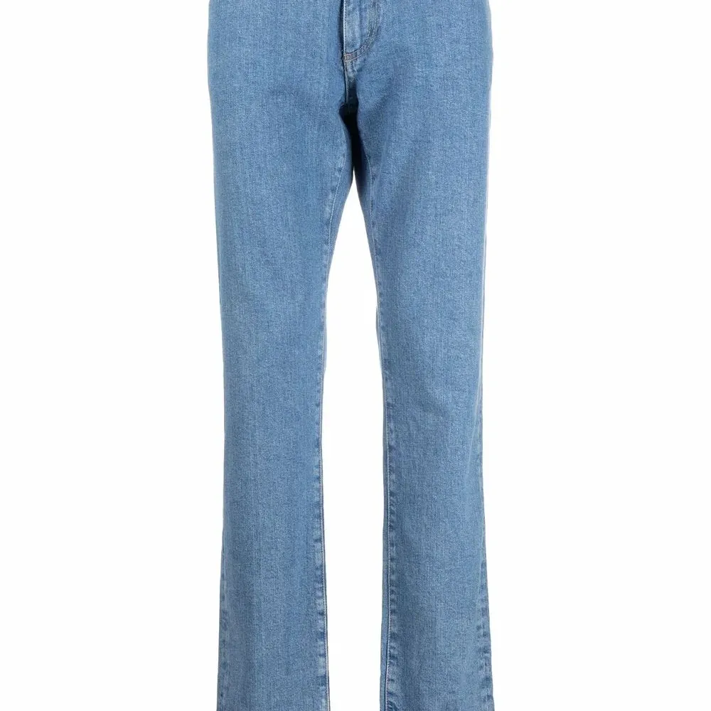 Прямые джинсы с логотипом Iconic Crest