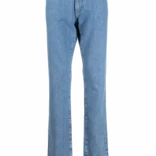 Прямые джинсы с логотипом Iconic Crest