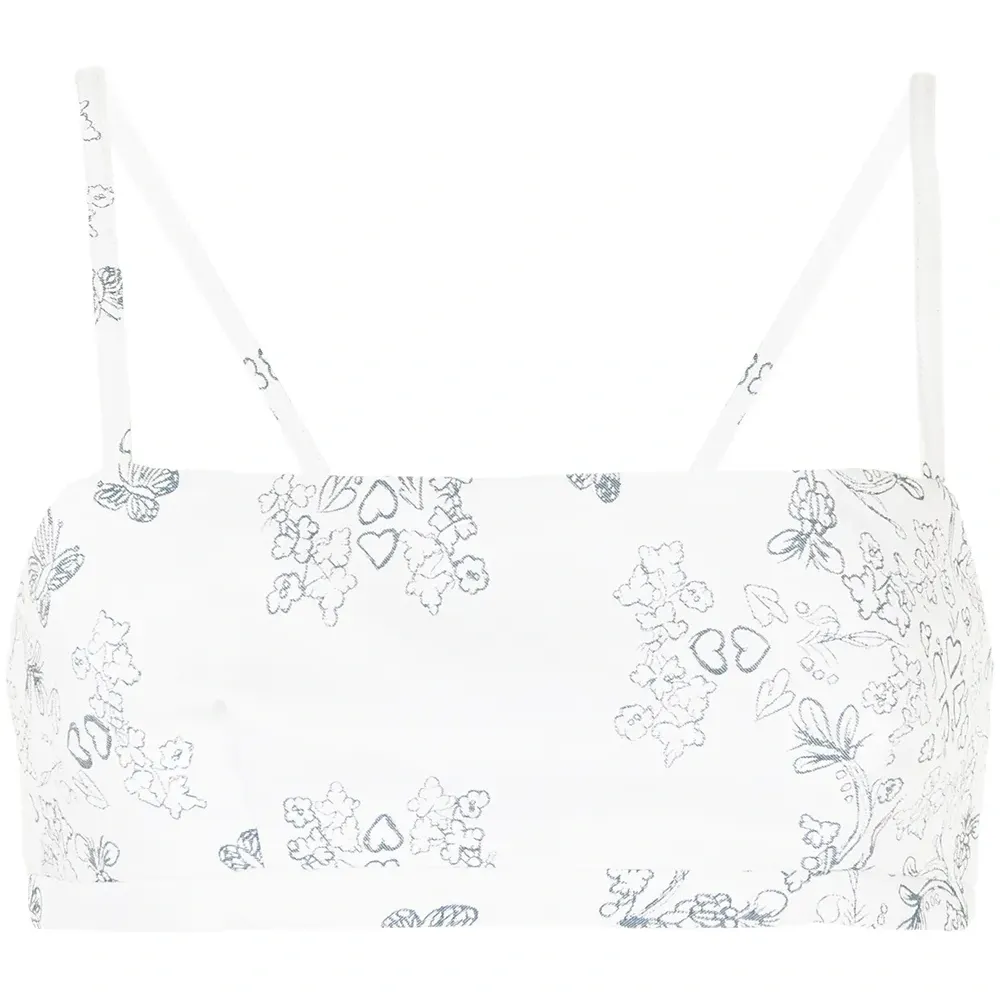 Укороченный топ Abbey с принтом