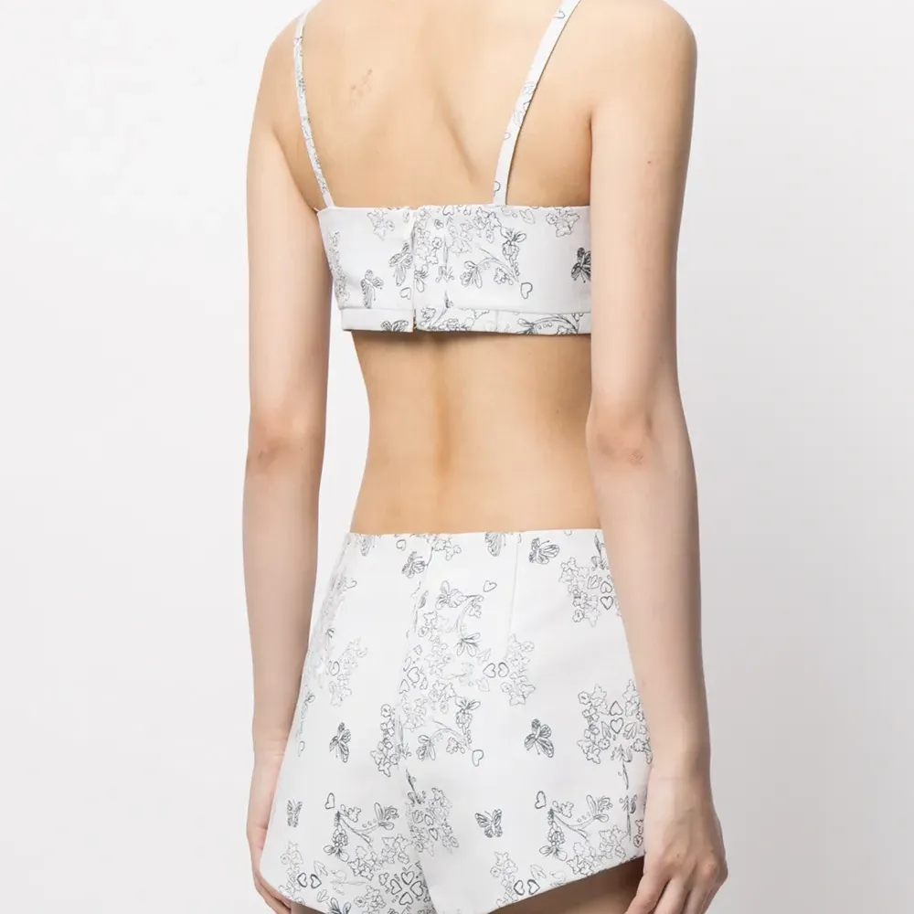 Укороченный топ Abbey с принтом