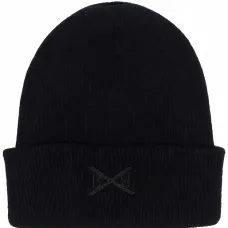 Кашемировая шапка бини с вышитым логотипом