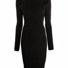 Платье миди с вырезом Платье миди с вырезом