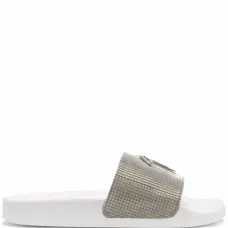 Шлепанцы Brett с эффектом металлик