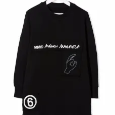 Платье-свитер с логотипом