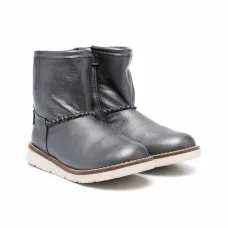 Ботинки с эффектом металлик