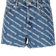 Джинсовые шорты с логотипом