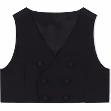 Двубортный жилет из шерсти