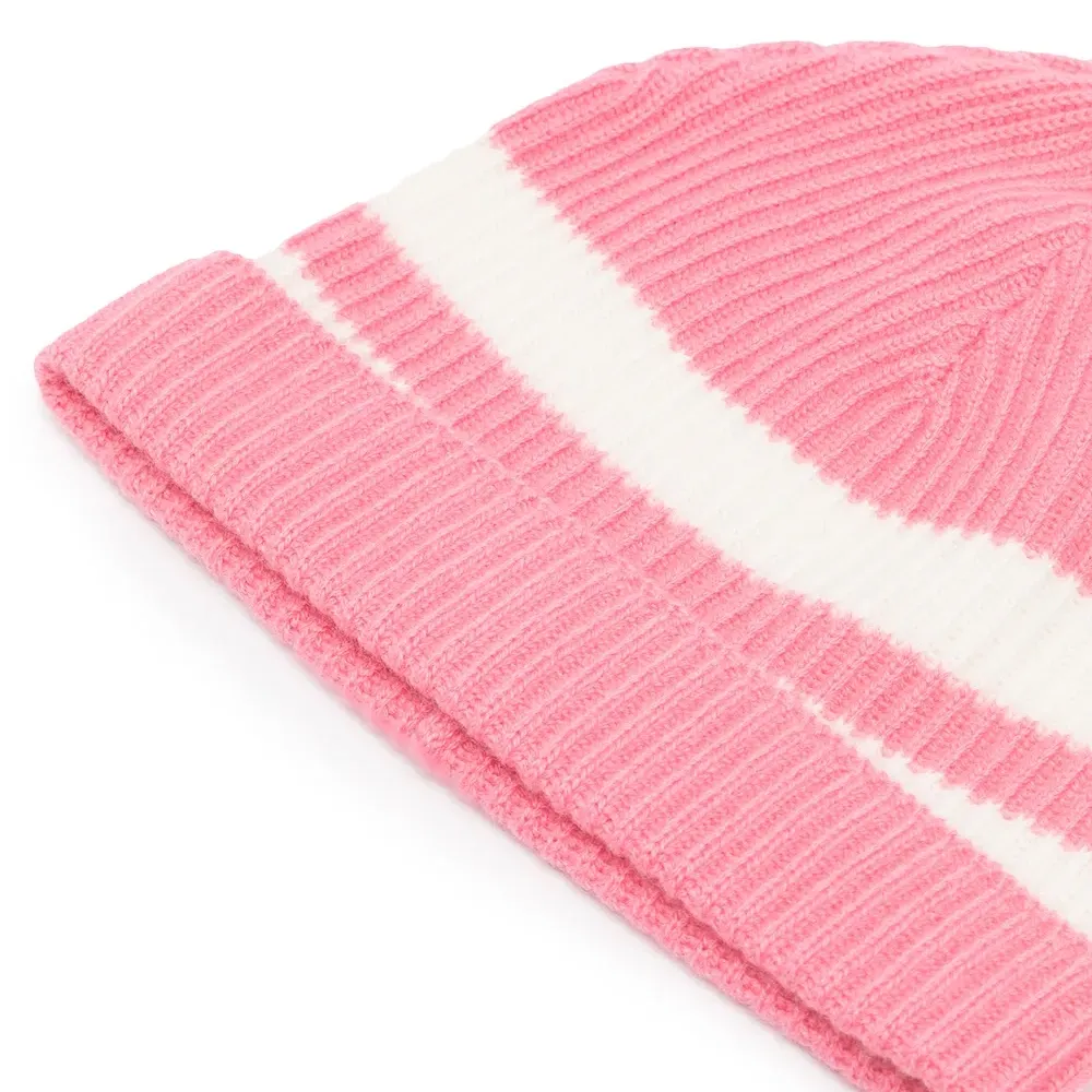 Кашемировая шапка бини Bia в полоску