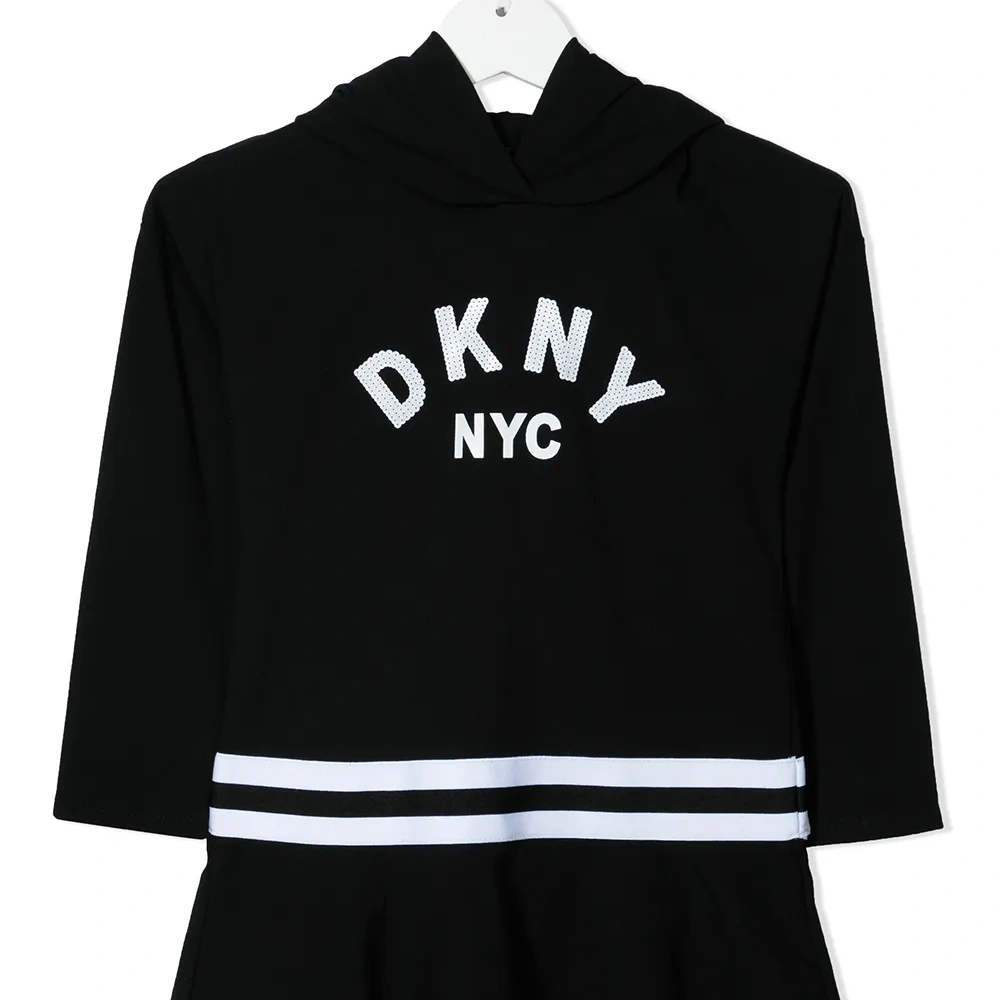 платье-худи с логотипом