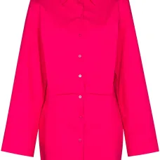 Платье-рубашка с широкими рукавами