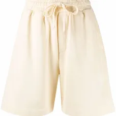 Шорты из органического хлопка с вышитым логотипом